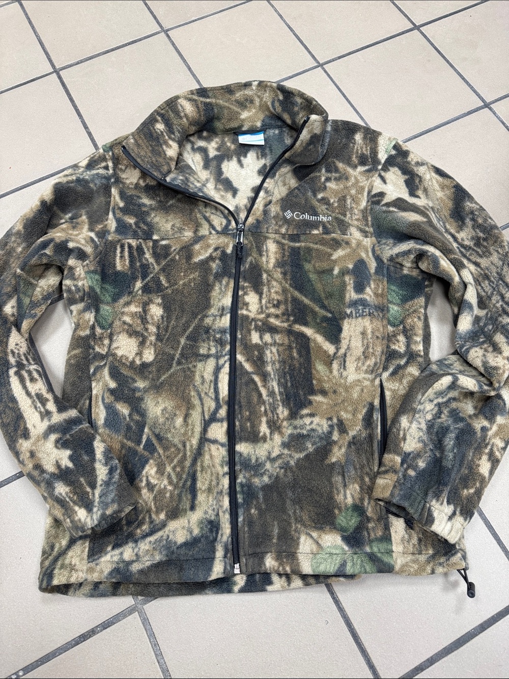 Columbia Men's Camouflage Full-Zip Fleece Jacket - Green Brown Black